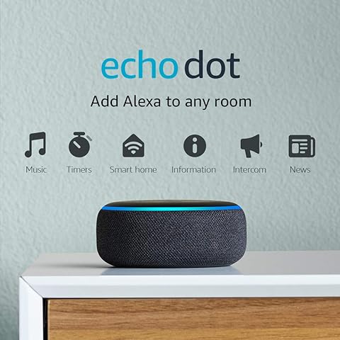 Echo Dot (3rd Gen, 2018 release) - Smart speaker with Alexa - Charcoal