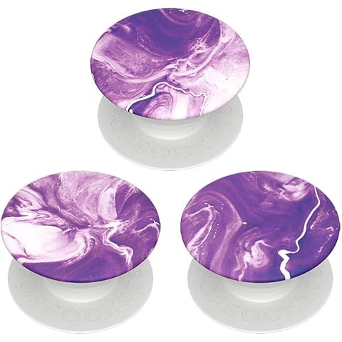 PopMinis  Mini Grips for Phones & Tablets ( Pack) - Purple Nucolor Bombs