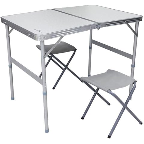 Conjunto de mesa e banquetas Domo dobrável